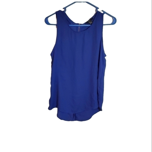 Forever 21 blue flowy style tank top - Picture 1 of 6
